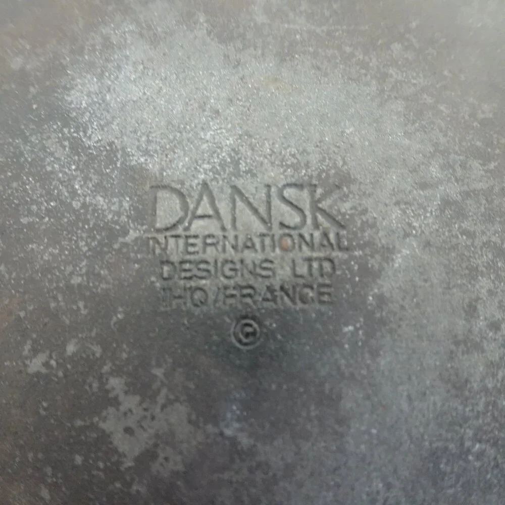 Black Dansk International 3 Quart Enamel Casserole Pot w/Lid Dutch Oven